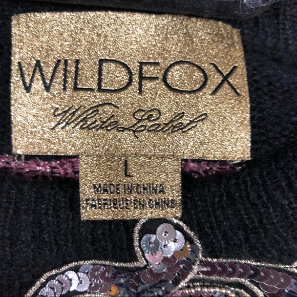 Wildfox • The Great Catsby Cat Sequin Sweater NWOT - Picture 7 of 8